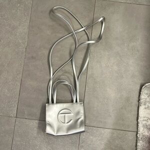 Silver Telfar bag